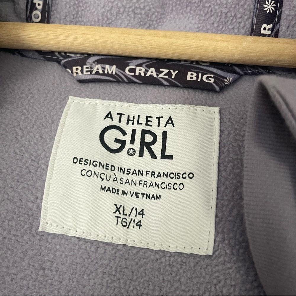 Athleta Girl Cloud Fleece Full Zip Hoodie size14 - Picture 12 of 16